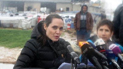 Angelina Jolie odwiedziła syryjskich uchodźców w Libanie