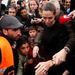 Angelina Jolie odwiedziła uchodźców w greckich obozach