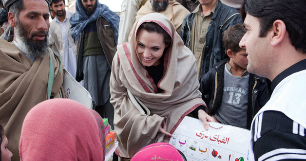 Angelina Jolie w Afganistanie &nbsp; /Agencja FORUM