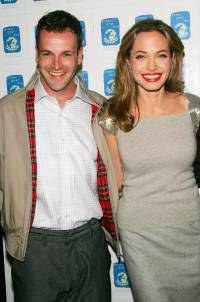 Angelina z pierwszym mężem, Jonnym Lee Millerem, fot. Evan Agostini &nbsp; /Getty Images/Flash Press Media
