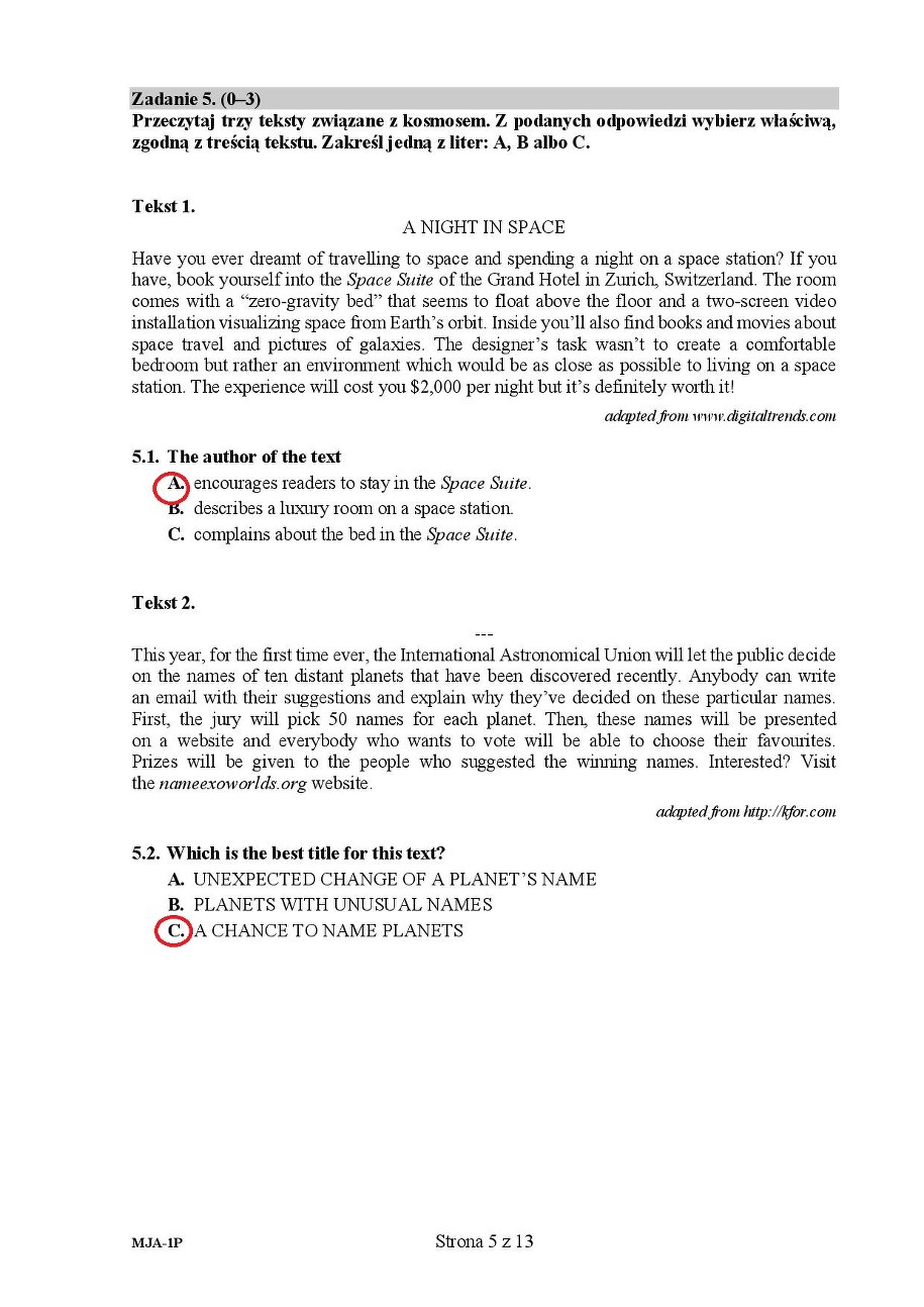 Angielski, matura 2020. Odpowiedzi z języka z angielskiego, poziom podstawowy /RMF FM