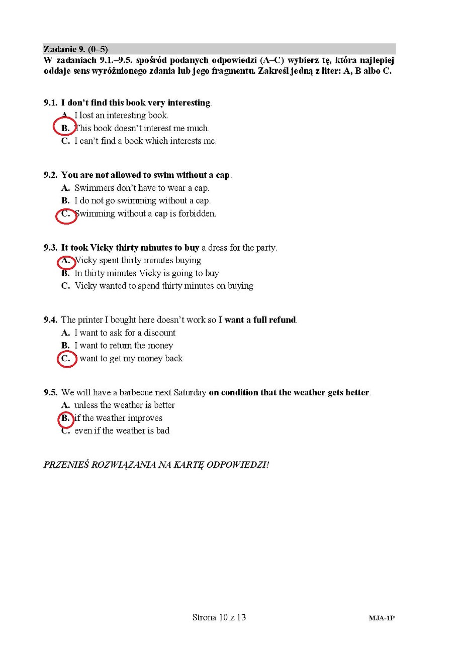 Angielski, matura 2020. Odpowiedzi z języka z angielskiego, poziom podstawowy /RMF FM