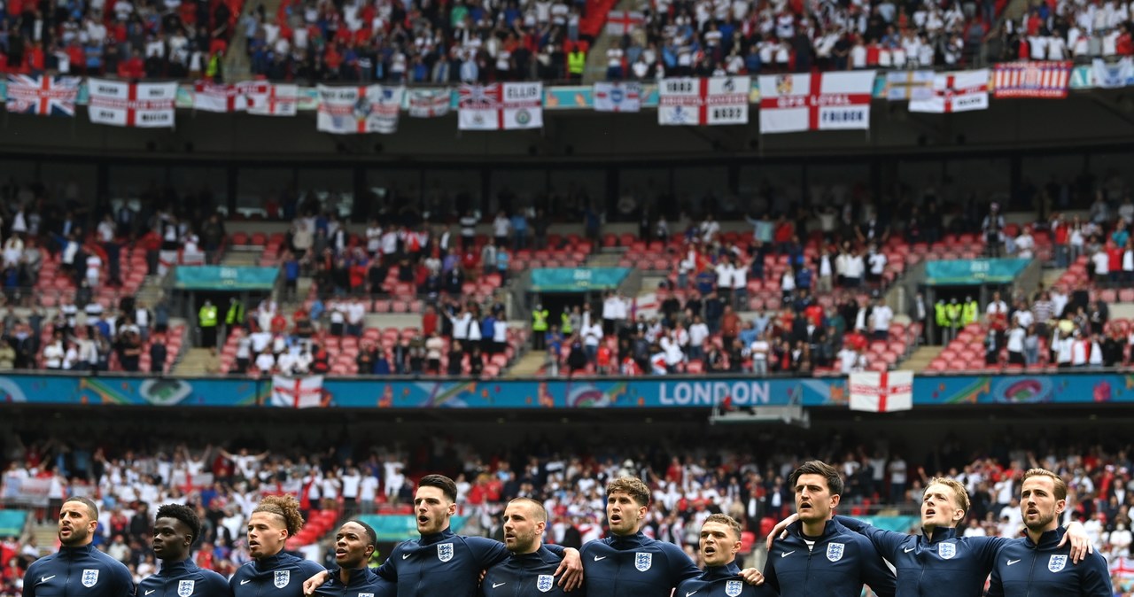 Anglicy przed meczem na Wembley /Shaun Botterill /Getty Images