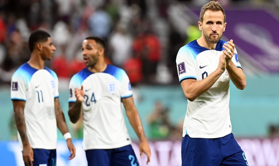 Anglik Harry Kane (P) po meczu przeciwko Iranowi / 	NEIL HALL /PAP/EPA