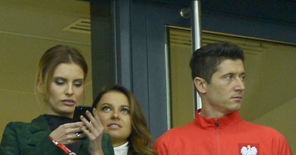 Ania i Robert Lewandowscy oraz Dominika Grosicka /Piętka Mieszko /AKPA