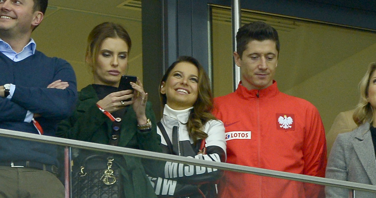 Ania i Robert Lewandowscy oraz Dominika Grosicka /Piętka Mieszko /AKPA