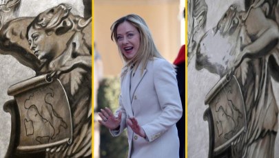 Anioł z głową Giorgii Meloni zamalowany. "Mieliśmy procesję ludzi"