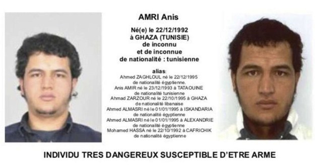 Anis Amri /PAP/EPA/FRENCH MINISTRY OF THE INTERIOR / HANDOUT /PAP/EPA