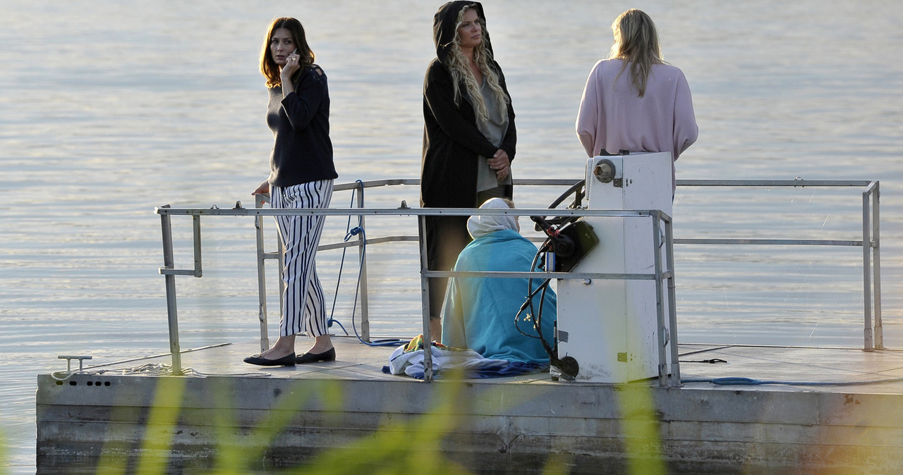 Anita Sokołowska, Joanna Liszowska, Magdalena Stużyńska i Małgorzata Socha na planie "Przyjaciółek" /Gałązka /AKPA