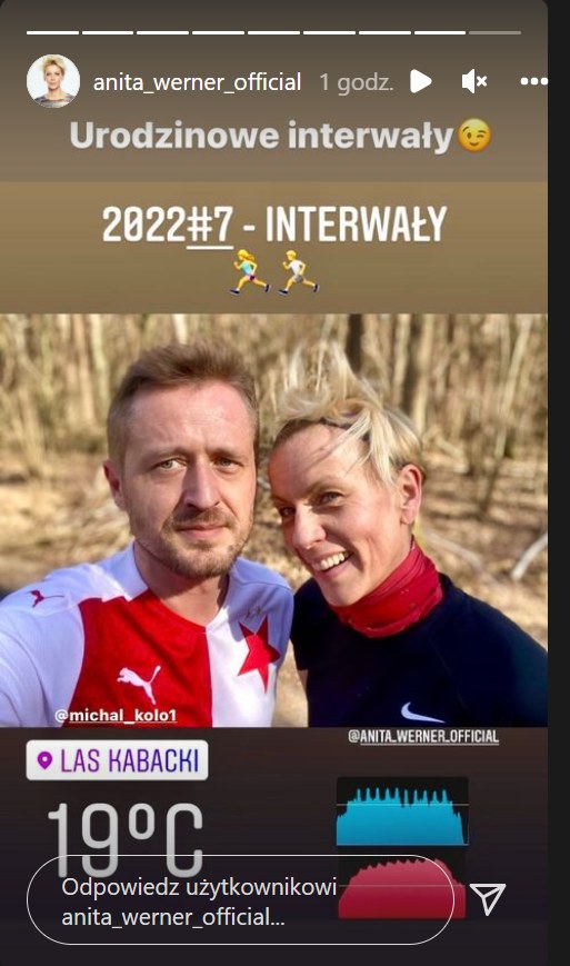 Anita Werner i Michał Kołodziejczyk: https://www.instagram.com/anita_werner_official/ /Screen z InstaStory  /Instagram