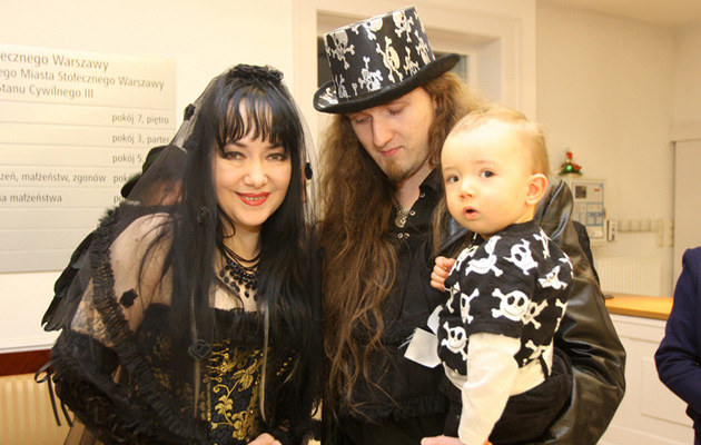 Anja Orthodox z mężem Mariuszem Kumalą i synem, fot.Wojciech Traczyk &nbsp;