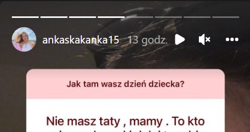 Anna Adamus: www.instagram.com/ankaskakanka15/ /Screen z InstaStory  /Instagram