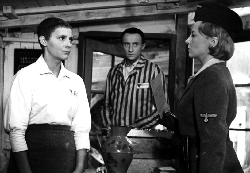 Anna Ciepielewska, Marek Walczewski i Aleksandra Śląska w filmie "Pasażerka" (1963) /AKPA