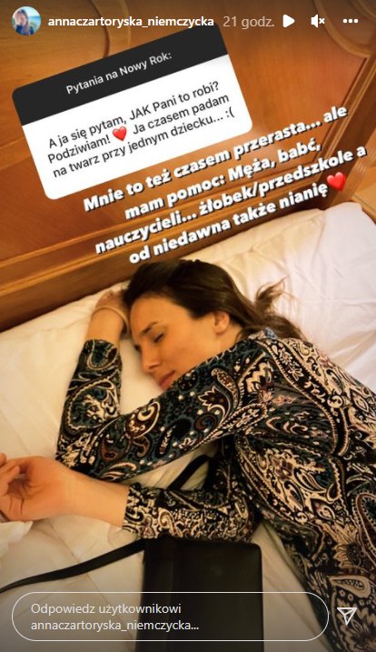 Anna Czartoryska https://www.instagram.com/annaczartoryska_niemczycka/ /Instagram