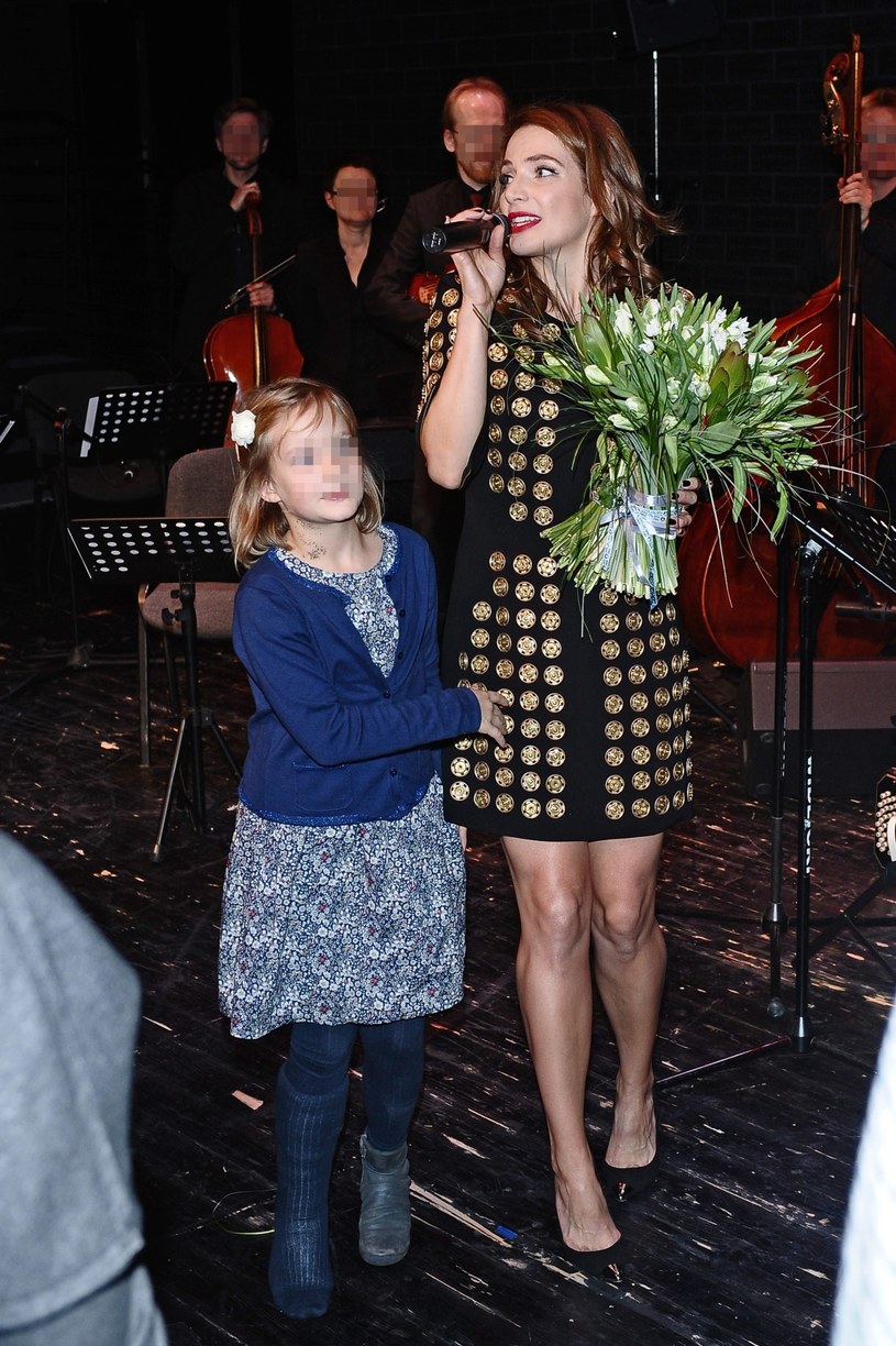 Anna Dereszowska z córką Leną /Andras Szilagyi /MWMedia