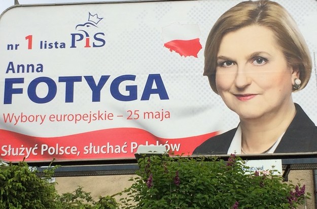 Anna Fotyga na plakacie wyborczym nie ma ani jednej zmarszczki /Kuba Kaługa /RMF FM