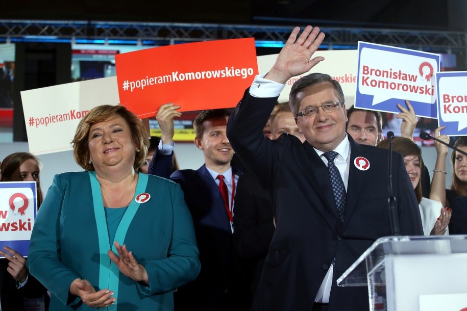 Anna i Bronisław Komorowscy /Paweł Supernak /PAP