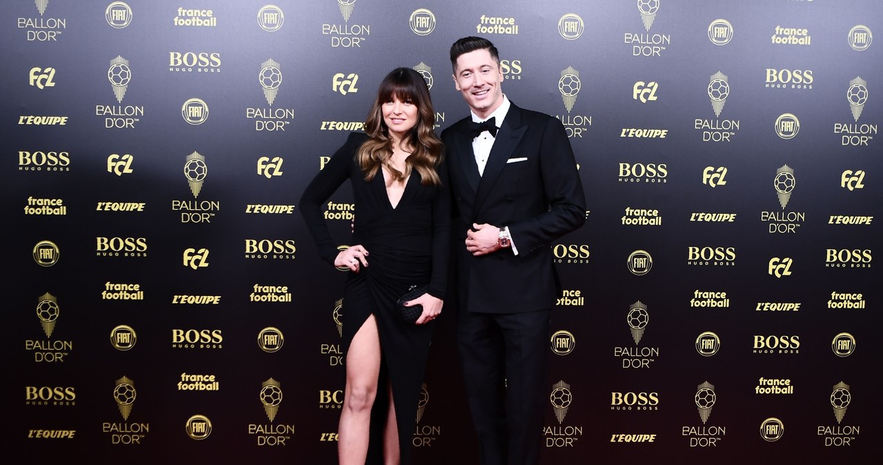 Anna i Robert Lewandowscy na gali w Paryżu /AFP