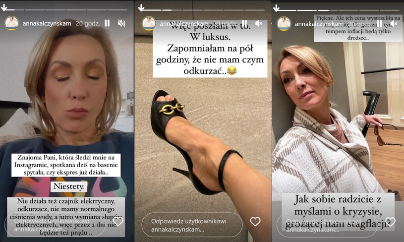 Anna Kalczyńska rozmyśla nad inflacją /www.instagram.com/annakalczynskam/ /Instagram