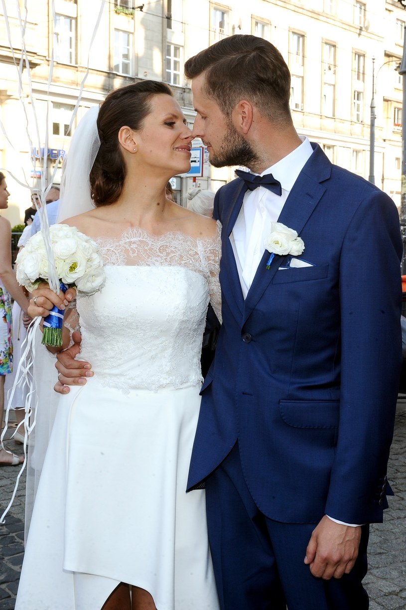 Anna Kerth z mężem /Andras Szilagyi /MWMedia