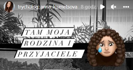 Anna Kuznetsova, była żona zmarłego tancerza Żory Korolyova https://www.instagram.com/trycholog_anna_kuznetsova/ /Instagram