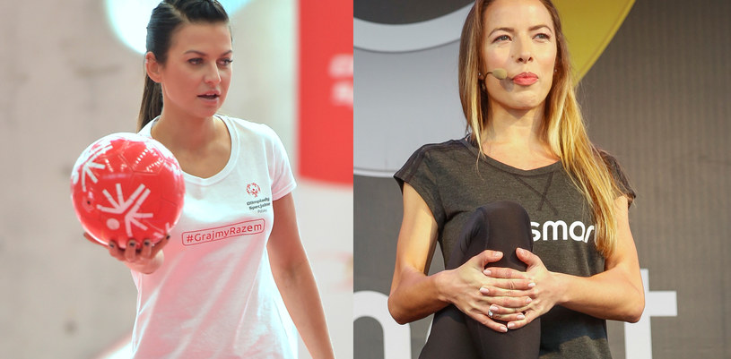 Anna Lewandowska i Ewa Chodakowska /Gałązka, Baranowski /AKPA