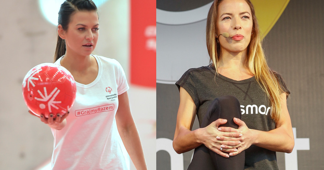 Anna Lewandowska i Ewa Chodakowska /Gałązka, Baranowski /AKPA