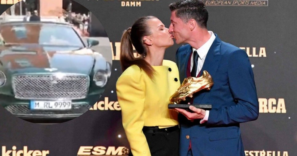 Anna Lewandowska i Robert Lewandowski /PAU BARRENA/AFP/East News; Twitter @marca /