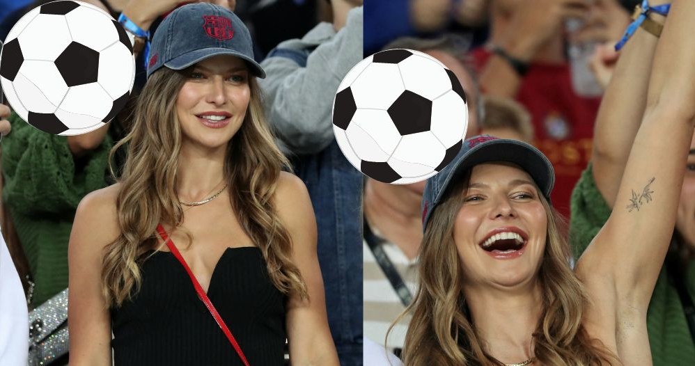 Anna Lewandowska kibicuje Barcelonie na Camp Nou /NurPhoto /East News