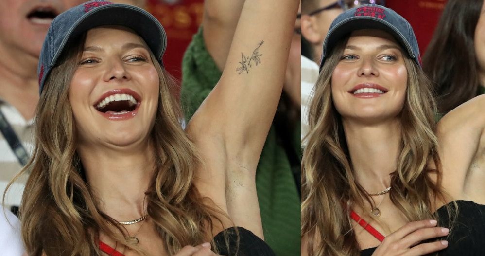 Anna Lewandowska kibicuje mężowi na Camp Nou /Nur Photo /East News