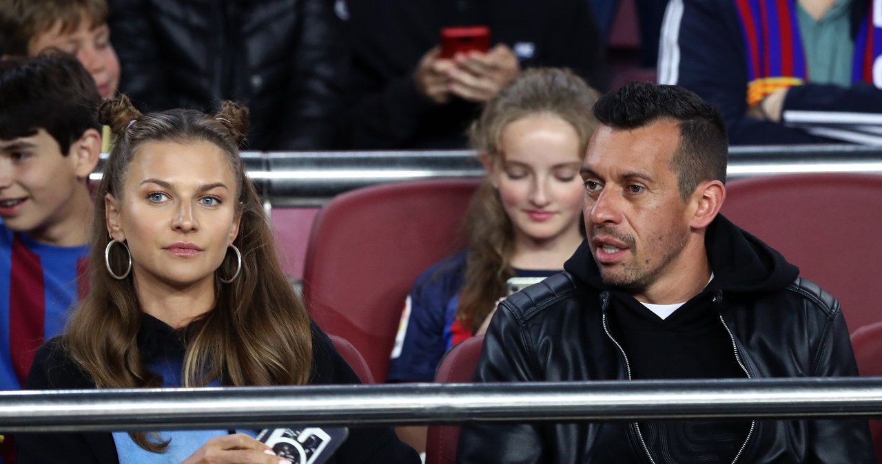 Anna Lewandowska na Camp Nou /Nur Photo /Getty Images