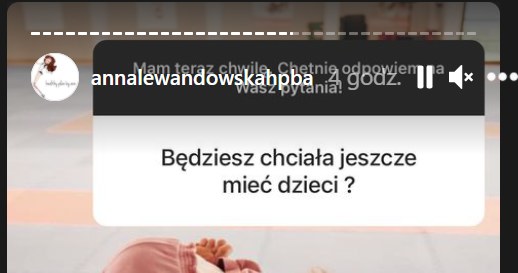 Anna Lewandowska na InsaStroy odpowiedziała na pytanie internauty /Instagram /Instagram