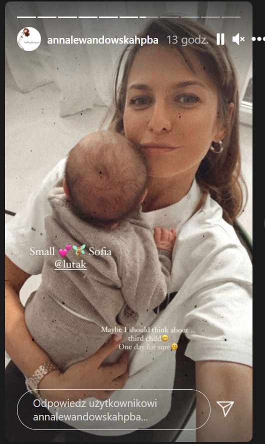 Anna Lewandowska na Instastory zdradziła, że rozważa powiększenie rodziny! /Instagram/annalewandowskahpba /Instagram