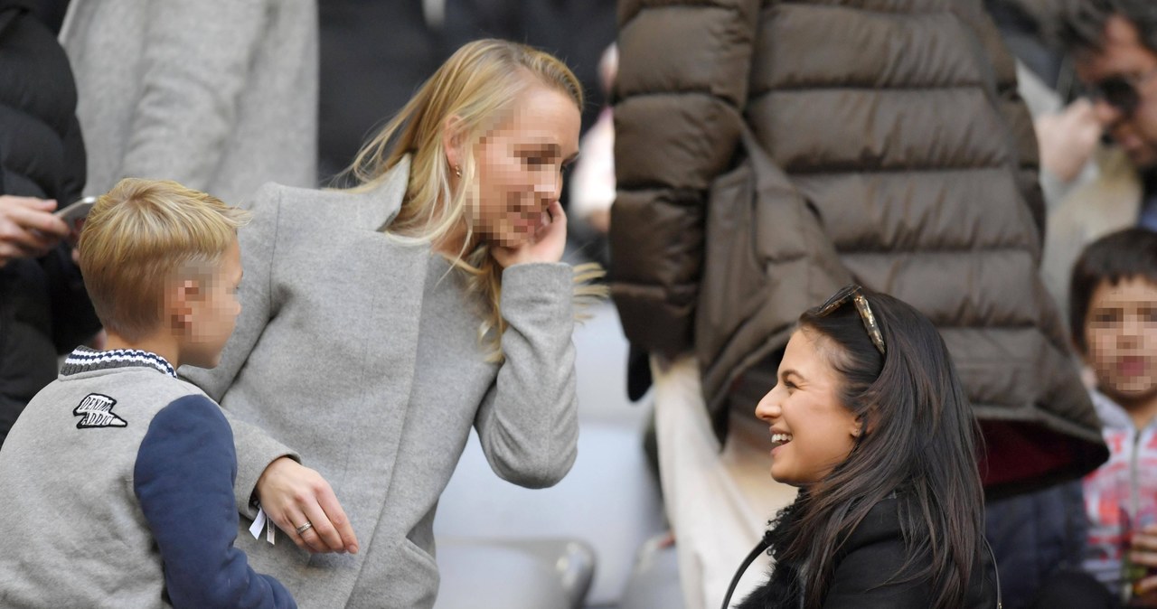 Anna Lewandowska na meczu Bayern-Wolfsburg /Agencja FORUM