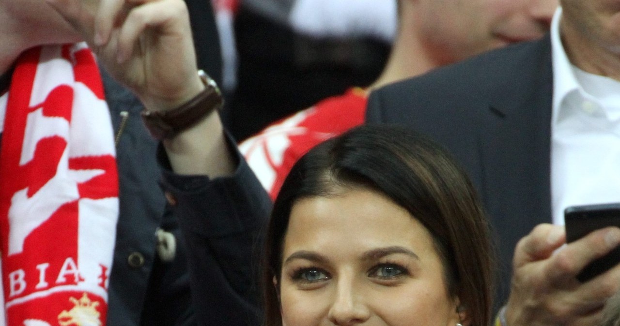 Anna Lewandowska na meczu /fot. Andrzej Lange /East News