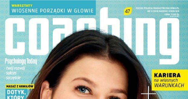 Anna Lewandowska na okładce magazynu "Coaching" /materiał zewnętrzny