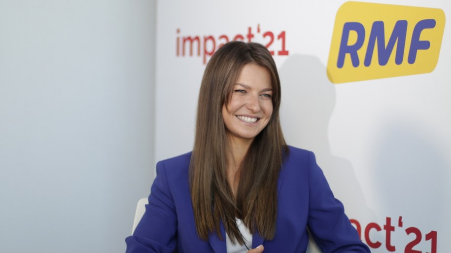 Anna Lewandowska podczas rozmowy Krzysztofem Berendą /RMF FM /RMF FM