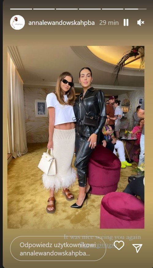 Anna Lewandowska w Cannes z Georginą Rodriguez /Instagram/ Anna Lewandowska /Instagram