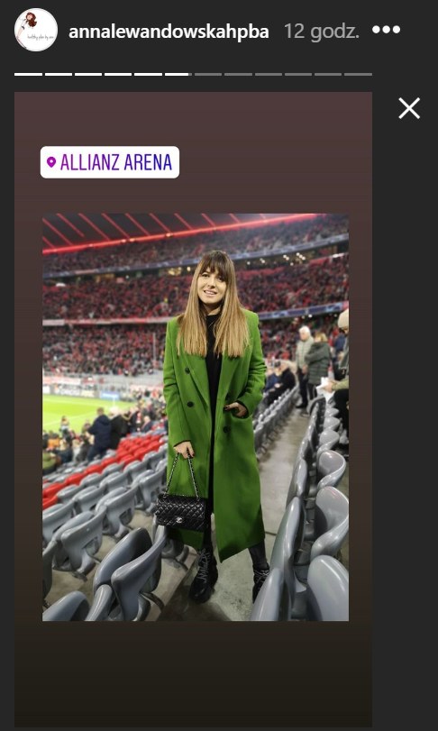 Anna Lewandowska w dniu meczu Bayern-Olympiakos /Instagram