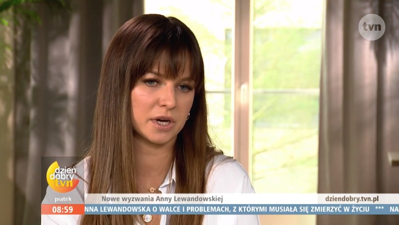 Anna Lewandowska w "Dzień Dobry TVN" (screen: dziendobry.tvn.pl) /materiał zewnętrzny