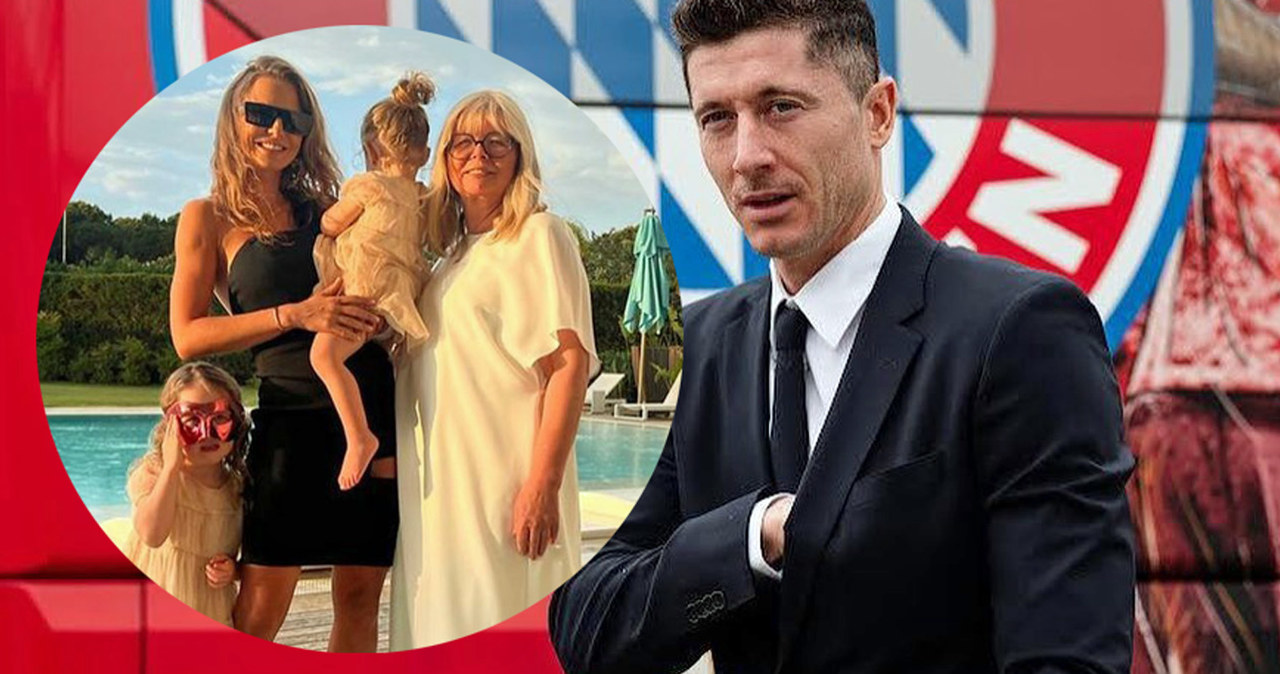 Anna Lewandowska z mamą, córkami i Robert Lewandowski /instagram.com/_rl9, /Instagram