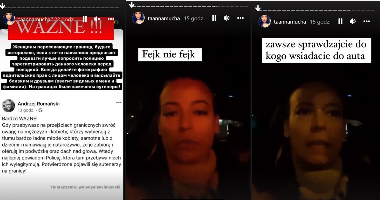 Anna Mucha ostrzega! /https://www.instagram.com/taannamucha/?hl=pl/ /Instagram