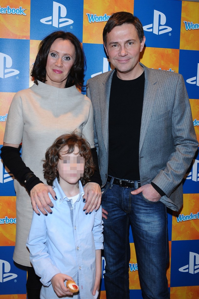 Anna Nowak-Ibisz z byłym mężem i synem /Andras Szilagyi /MWMedia