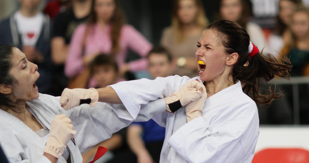 Anna podczas mistrzostw karate, 2012 rok /Kamil Jóźwiak /Newspix