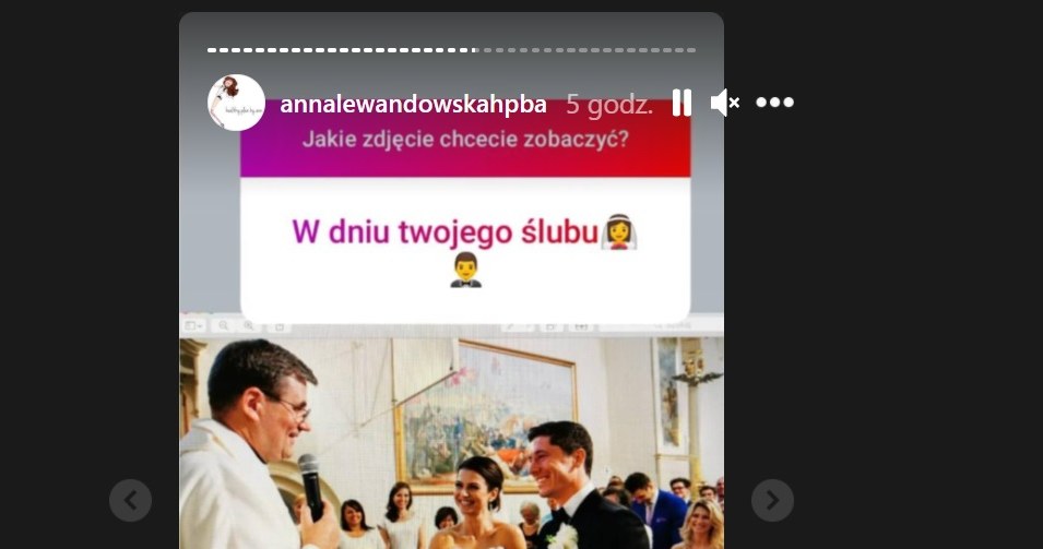 Anna podzieliła się też zdjęciem ze ślubu /Instagram