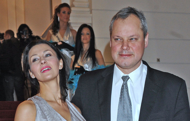 Anna Popek z mężem Andrzejem /Andras Szilagyi /MWMedia