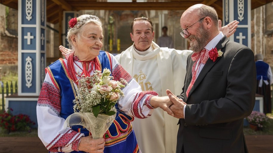 Anna Seniuk, Artur Barciś i Piotr Pręgowski na planie "Podlasia" /Anna Włoch /Materiały prasowe