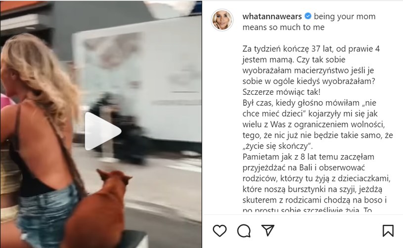 Anna Skura na skuterze /Instagram