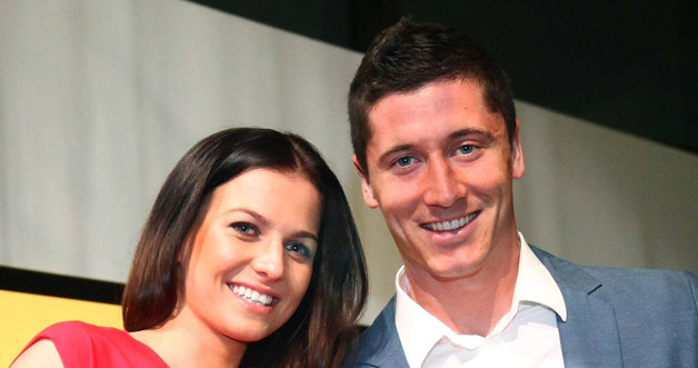 Anna Stachurska, Robert Lewandowski /. /Agencja FORUM