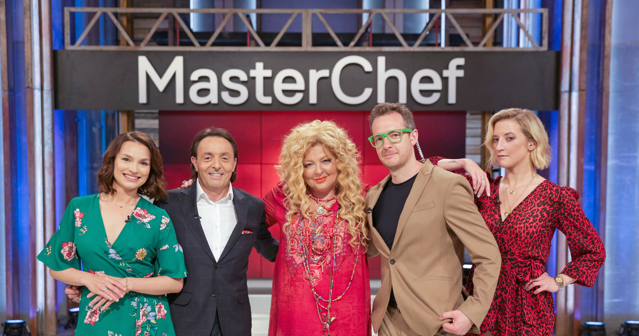 Anna Starmach, Michel Moran, Magda Gessler, Tadeusz Müller i Lara Gessler na planie 8. sezonu "MasterChefa" /AKPA